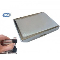 Портсигар на 20 сигарет с USB-зажигалкой