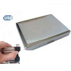 Портсигар на 20 сигарет із USB-запальничкою