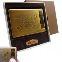 Портсигар із USB-запальничкою металічний