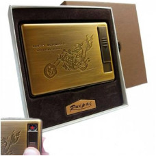 Портсигар із USB-запальничкою металічний