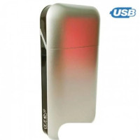 Портсигар с USB-зажигалкой (гладкий)