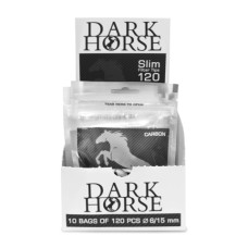 Фільтри для самокруток DARK HORSE Slim Carbon 120 шт